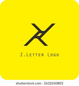 Design de logotipo vetorial com a letra Z símbolo é simples, claro, negrito, fácil de lembrar, elegante, fácil de aplicar em uma escala grande ou pequena