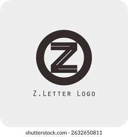 Design de logotipo vetorial com a letra Z símbolo é simples, claro, negrito, fácil de lembrar, elegante, fácil de aplicar em uma escala grande ou pequena