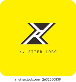 Design de logotipo vetorial com a letra Z símbolo é simples, claro, negrito, fácil de lembrar, elegante, fácil de aplicar em uma escala grande ou pequena