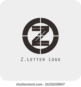 Design de logotipo vetorial com a letra Z símbolo é simples, claro, negrito, fácil de lembrar, elegante, fácil de aplicar em uma escala grande ou pequena