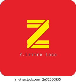 Design de logotipo vetorial com a letra Z símbolo é simples, claro, negrito, fácil de lembrar, elegante, fácil de aplicar em uma escala grande ou pequena
