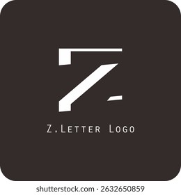 Design de logotipo vetorial com a letra Z símbolo é simples, claro, negrito, fácil de lembrar, elegante, fácil de aplicar em uma escala grande ou pequena