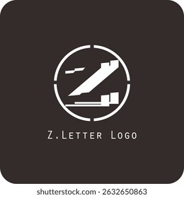 Vector logo design with the letter Z symbol is simple, clear, bold, easy to remember, elegant, easy to apply on a large or small scale