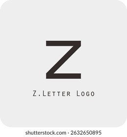 Design de logotipo vetorial com a letra Z símbolo é simples, claro, negrito, fácil de lembrar, elegante, fácil de aplicar em uma escala grande ou pequena