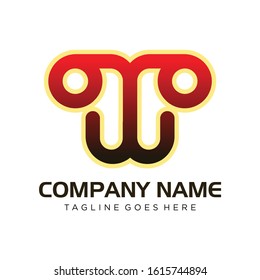 vector logo design like people smiling in red