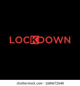 Vector Logo Design Lockdown Locking Icon Stock Vector (Royalty Free) 1684672648 | Shutterstock