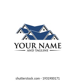 vector logo design of luxury prosperity comfy home, hotel, or real estate for property business company.