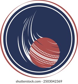 Vector Logo Design for Modern Cricket Sport Featuring Dynamic Elements