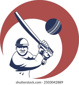 Diseño de logotipo de Vector para deportes de críquet modernos con Elementos dinámicos