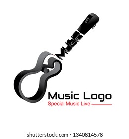 Vector logo design for Music Jazz Studio. 3D style red, blue and grey color in eps.10. Editable file, creative, simple and easy to edit with you need.