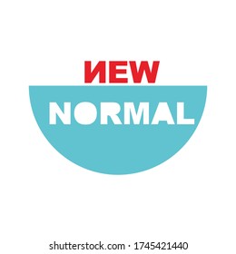Vector logo design, new normal plan for 2020