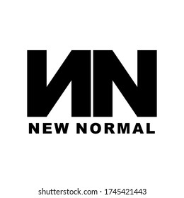 Vector logo design, new normal plan for 2020