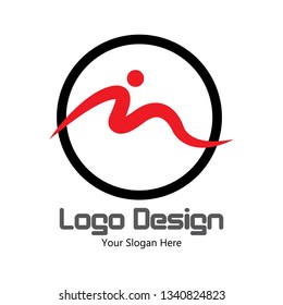 Vector logo design object and the circle in eps.10. Editable file, simple and easy to use.