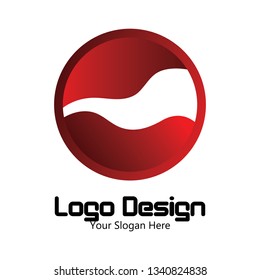 Vector logo design object and the circle in eps.10. Editable file, simple and easy to use.