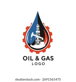 Vektor Logo Design der Ölindustrie.