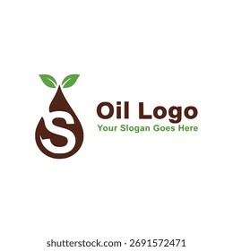 Design de logotipo vetorial da indústria petrolífera.