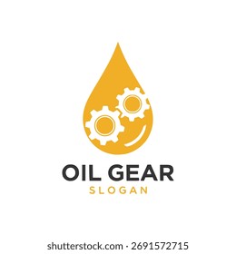 Diseño de logotipo de Vector de la industria petrolera.