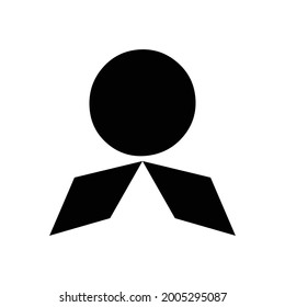 Vector logo design one circle and two diamond