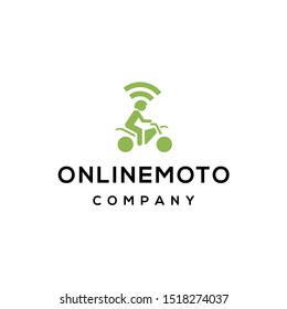 
vector logo design online motorcycle template ready to use
