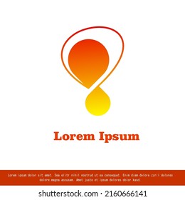 vector logo design, Orange Yellow color combination, modern design for your company