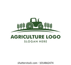 vector logo design perfectly suitable for agriculture, agronomy, wheat farm, rural country farming field, natural harvest, farmer association and more