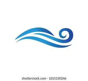 vector logo design perfectly suitable for dynamic wave, ocean sea water wave home resort, sailing boat, ocean cruise tour company and business