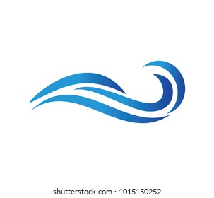 vector logo design perfectly suitable for dynamic wave, ocean sea water wave home resort, sailing boat, ocean cruise tour company and business