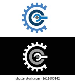 Vector Logo Design For Repair Shop