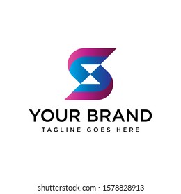 Vector logo design. S letter sign