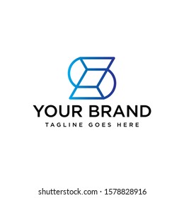 Vector logo design. S letter sign