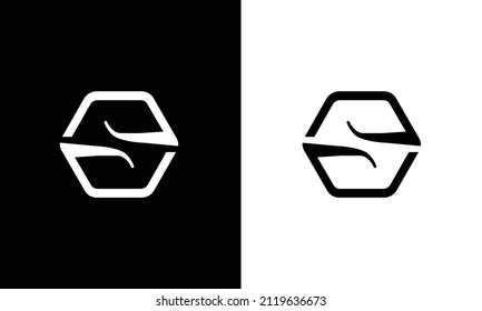 Vector logo design. S letter sign