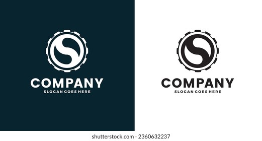 Vector logo design. S letter sign