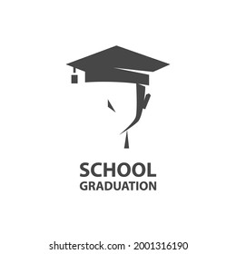 Vector Logo Design For School Graduation And Education