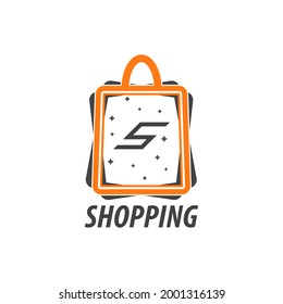 Vector Logo Design For Shopping Or Buying