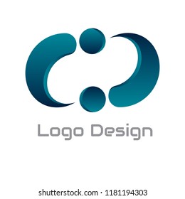 Vector Logo Design for Simple Template