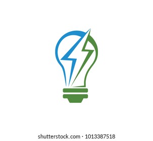 vector logo design for smart energy, efficient power, idea spark, creativity factory