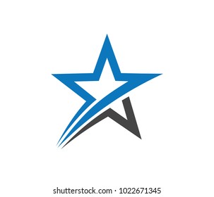 Vector Logo Design Star Dynamic Star Stock Vector (Royalty Free ...