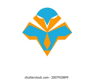 El diseño del logo vectorial es adecuado para el negocio de la ropa con una ilustración de una camisa y corbata que se ve simple y atractiva