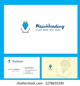 Vector  Logo design with Tagline & Front and Back Busienss Card Template. Vector Creative Design