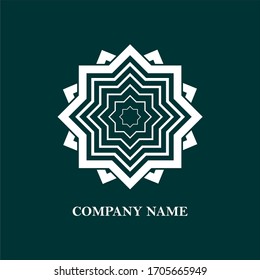 Vector logo design template - abstract symbol in ornamental arabic style - for bussiness or community