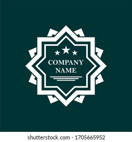 Vector logo design template - abstract symbol in ornamental arabic style - for bussiness or community