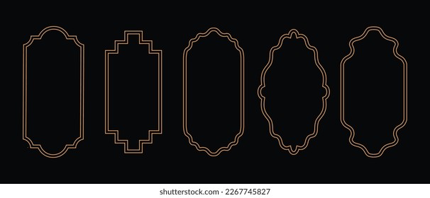 Vector logo design template - abstract symbol in ornamental arabic style - emblem for luxury products, hotels, boutiques, jewelry, oriental cosmetics, restaurants, shops and stores 