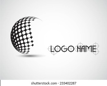 Vector Logo Design Template . Abstract Colorful Stripe Icon . Curved Lines on White Background . Spiral Logo 