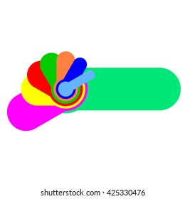 Vector logo design template. Abstract colorful icon. Vector illustration. 