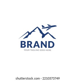 Plantilla de diseño de logotipo vectorial para aerolíneas, billetes de avión, agencias de viajes - aviones y emblemas.