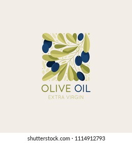 Diseño del logotipo vectorial y diseño de placa para el embalaje de productos de aceite de oliva, cosméticos naturales y orgánicos y productos de belleza 