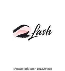 Vector logo design template for beauty salon. Lash and Brow icon.