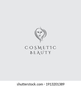 Vector logo design template for beauty, and, cosmetics