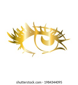 Vector logo design template for beauty salon. Lash and Brow icon.