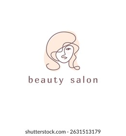 Modelo de design de logotipo de vetor para salão de beleza.